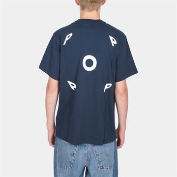 Pop Trading Company Fish Eye T-shirt Navy